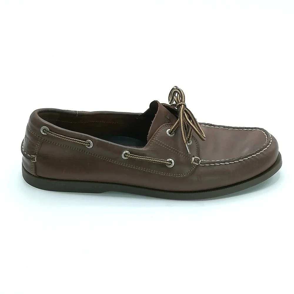 Dockers Loafer Mens Boat Shoes Leather Brown Slip On Casual 90-30406 12